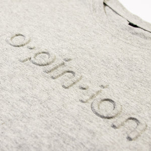 Gray Embossed T-Shirt