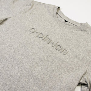 Gray Embossed T-Shirt